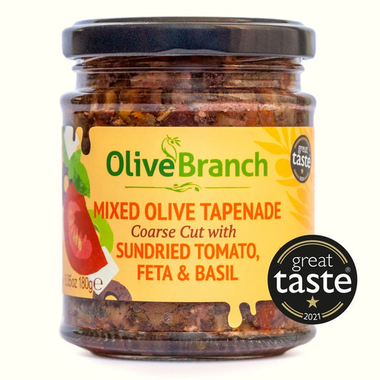 Olive Branch Tapenade with Sundried Tomato, Feta & Greek Basil, 180g