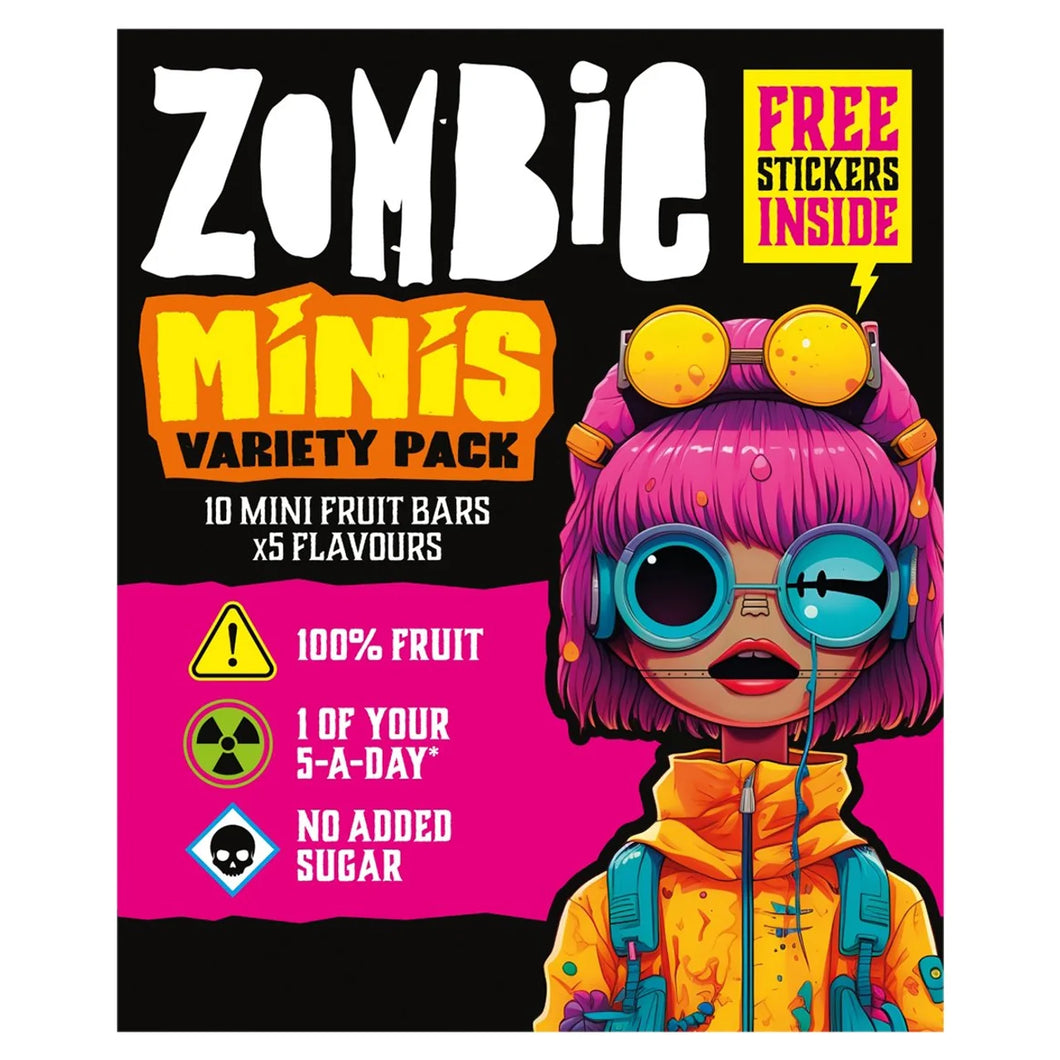 Zombie Mini Fruit Bars Variety Multipack 10 x 13g