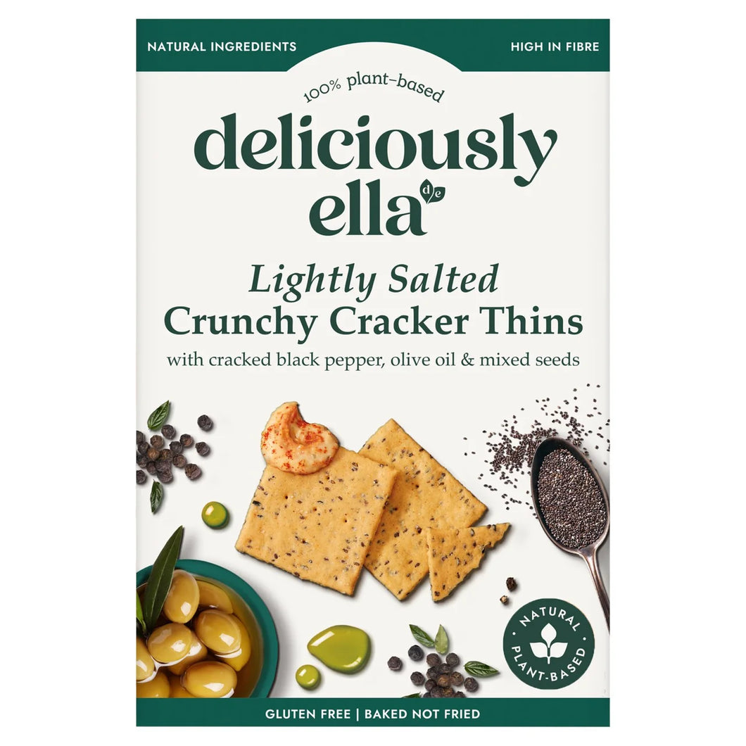 Deliciously Ella Lightly Salted Cracker Thins 100g