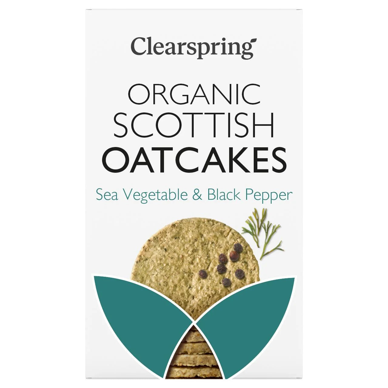 Clearspring Organic Sea Vegetable & Black Pepper Oatcakes 200g