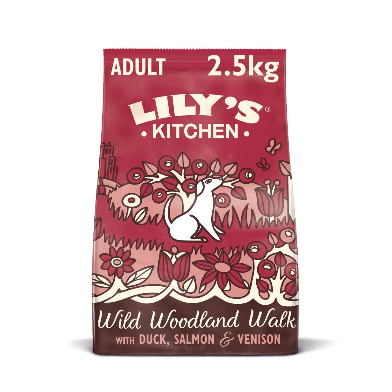 Lily's Kitchen Dog Duck Salmon & Venison Wild Woodland Walk Adult Dry Food - 2.5kg