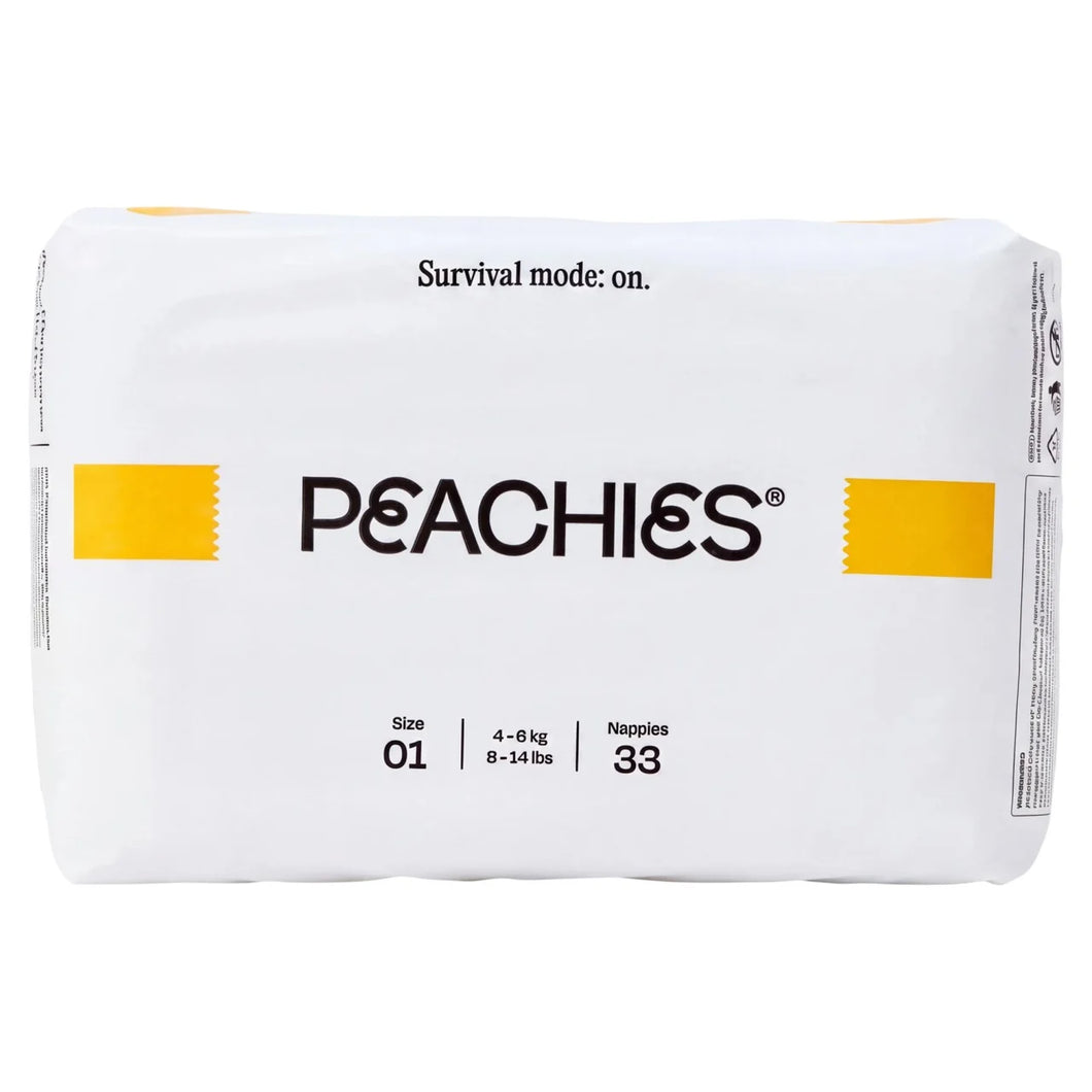 PEACHIES Premium Nappies Size 01 (4-6kg), Single Pack