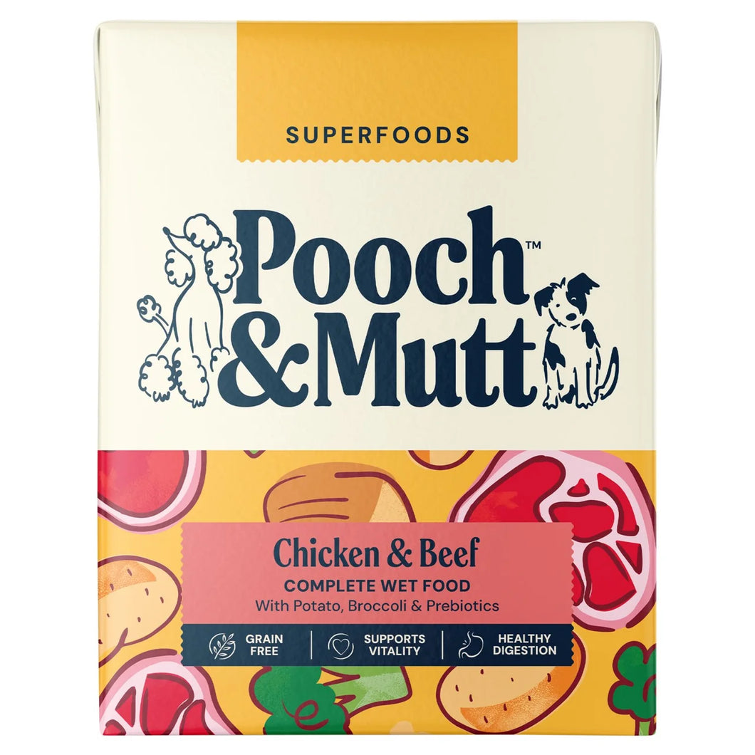 Pooch & Mutt Chicken with Beef Wet Food 375g