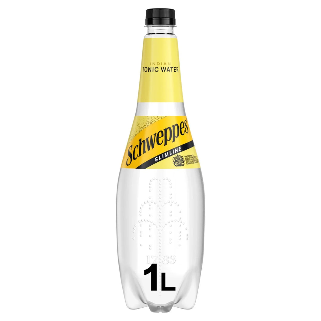 Schweppes Slimline Indian Tonic Water, 1 L