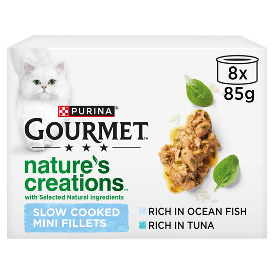 Gourmet Nature's Creations Fish Wet Cat Food 8 x 85 g