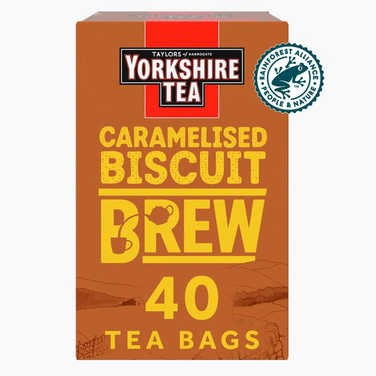 Taylors Of Harrogate 40 Yorkshire Caramelised Biscuit Brew Tea Bags