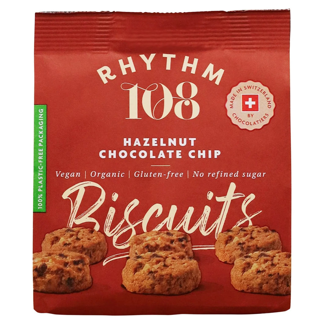 Rhythm 108 Swiss Vegan Hazelnut Chocolate Chip Share Bag, 135g