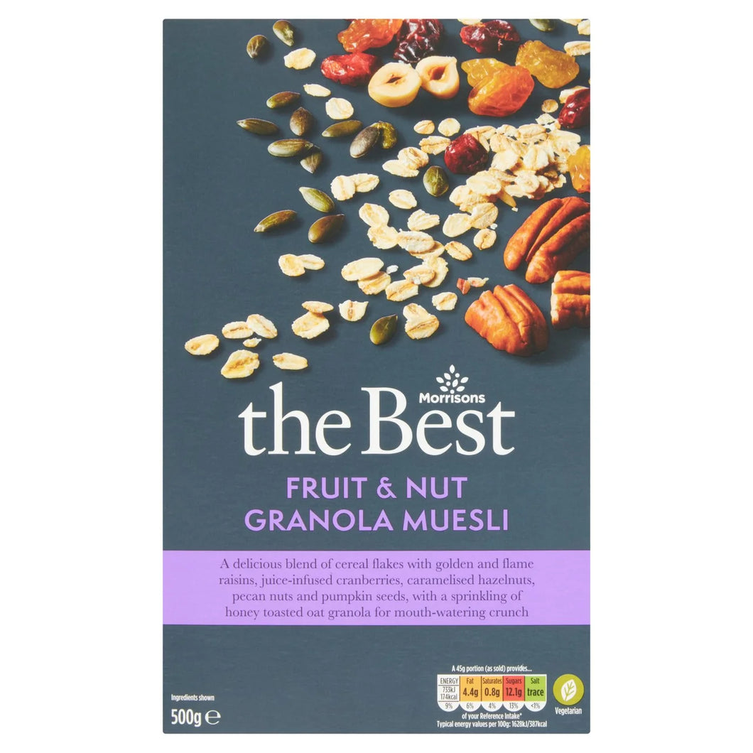 Morrisons The Best Muesli, Granola Fruit & Nut 500g