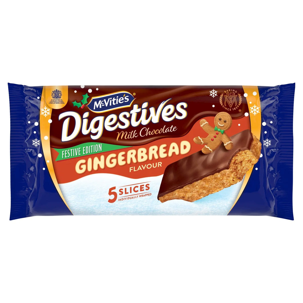 McVitie's Digestives Gingerbread Slices Cake Bars - 5 per pack