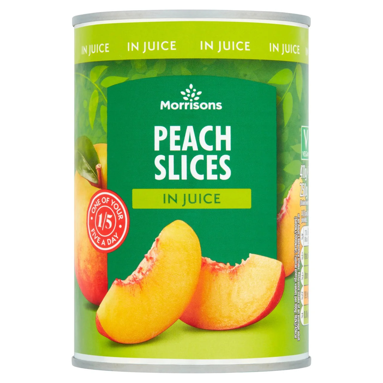 Morrisons Peach Slices In Juice (411g) (2)