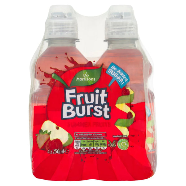 Morrisons Fruit Burst Summer Fruits Juice, 4 x 250ml