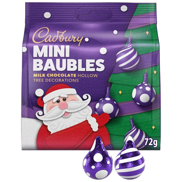 Cadbury 12 Chocolate Bauble Tree Decorations -72g