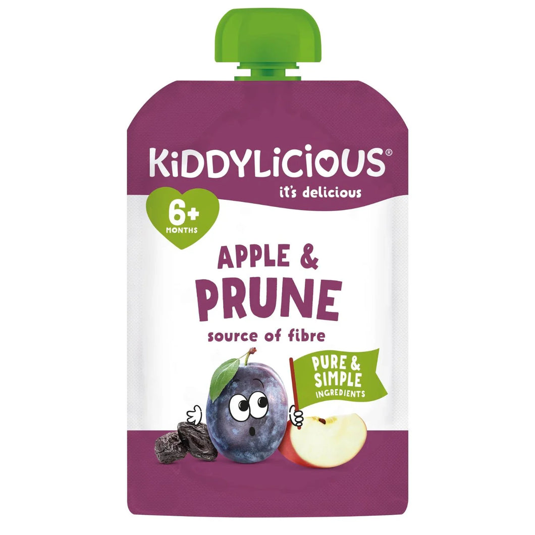 Kiddylicious Apple & Prune Baby Food Pouch 6+ Months - 100g