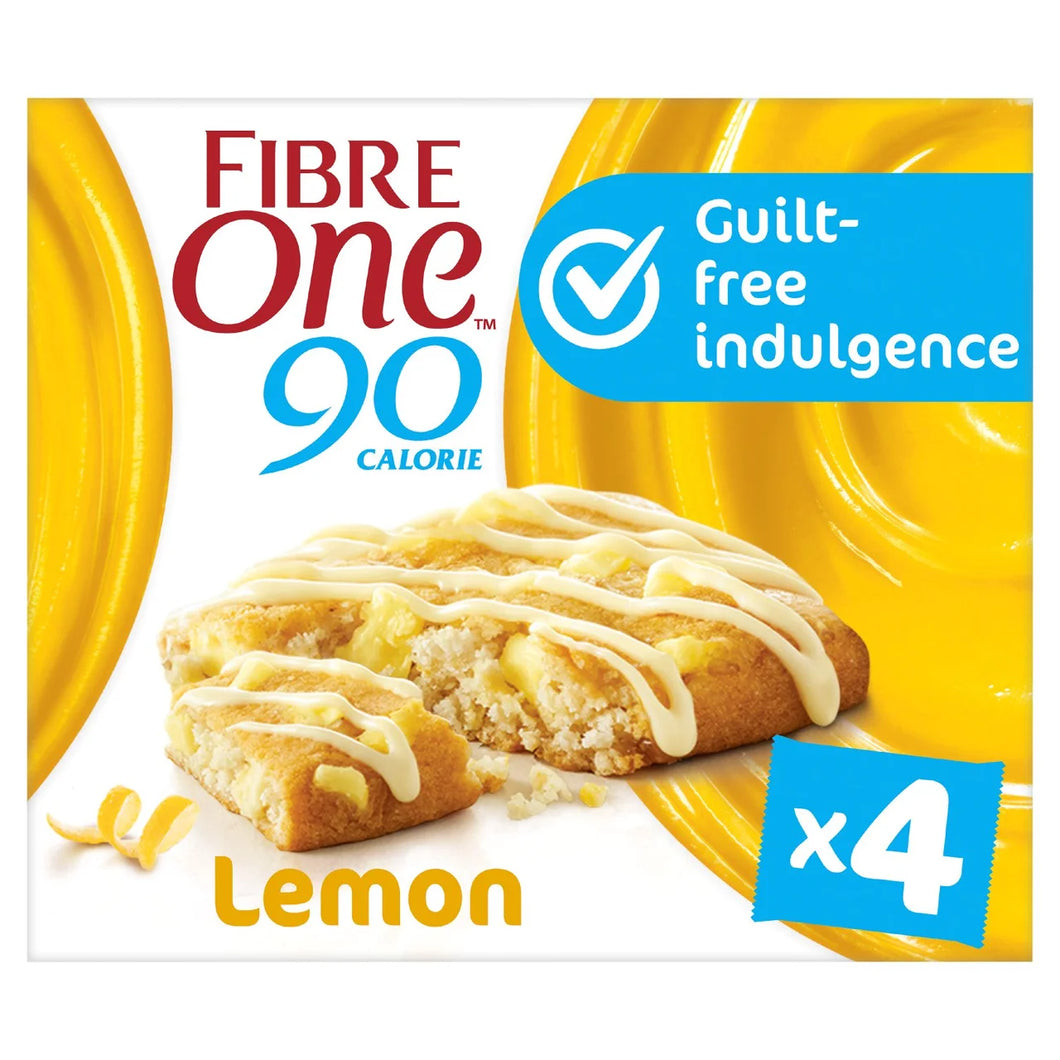 Fibre One 90 Calorie Lemon Drizzle Squares 4x24g