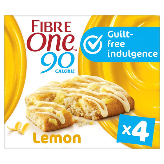 Fibre One 90 Calorie Lemon Drizzle Squares 4x24g