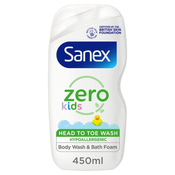 Sanex Zero % Kids Body Wash, 450ml