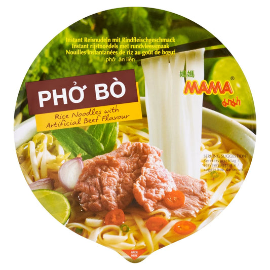 Mama Pho Bo Beef Rice Noodles, 65g