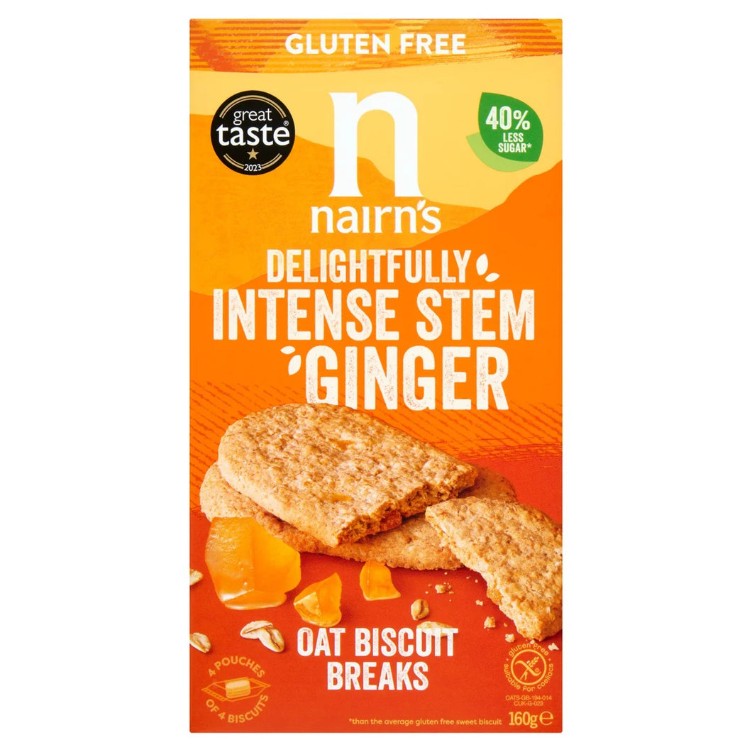 Nairn's Gluten Free Ginger Biscuit Breaks - 160g