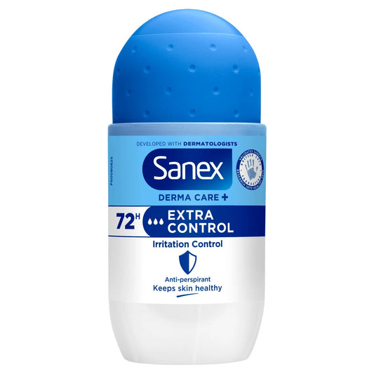 Sanex Dermo Extra Control Roll On Antiperspirant Deodorant - 50ml