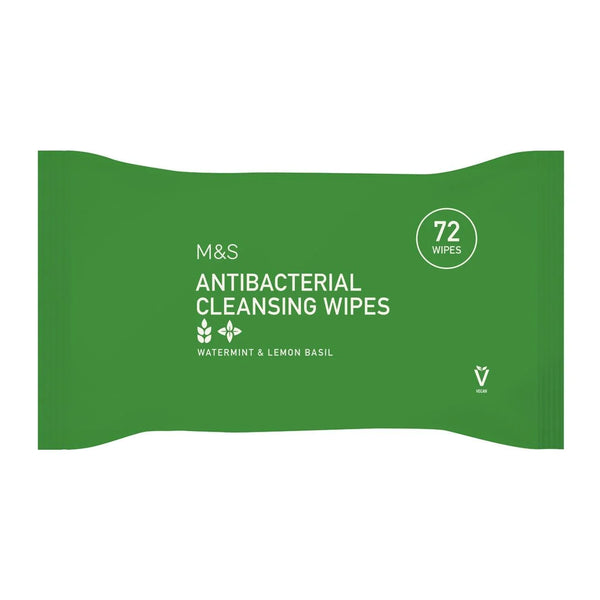 M&S Antibacterial Cleansing Wipes - 72 per pack