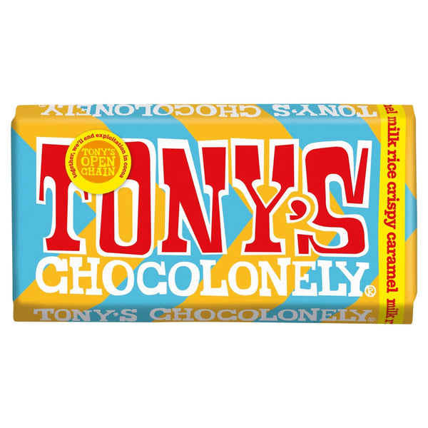 Tony's Chocolonely Milk Chocolate Caramel Rice Crispy - 180g