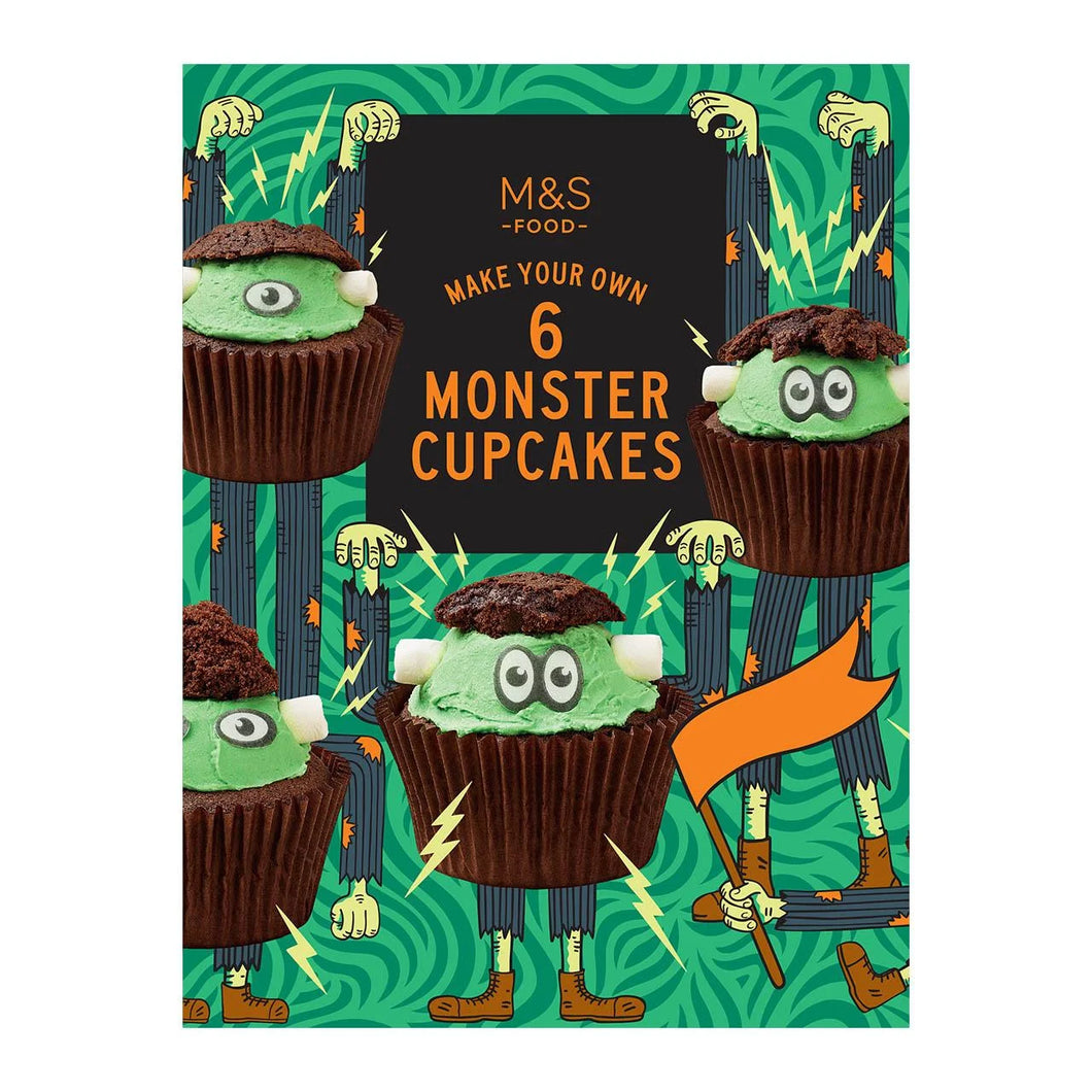 M&S Make Your Own 6 Monster Cupcakes 341g