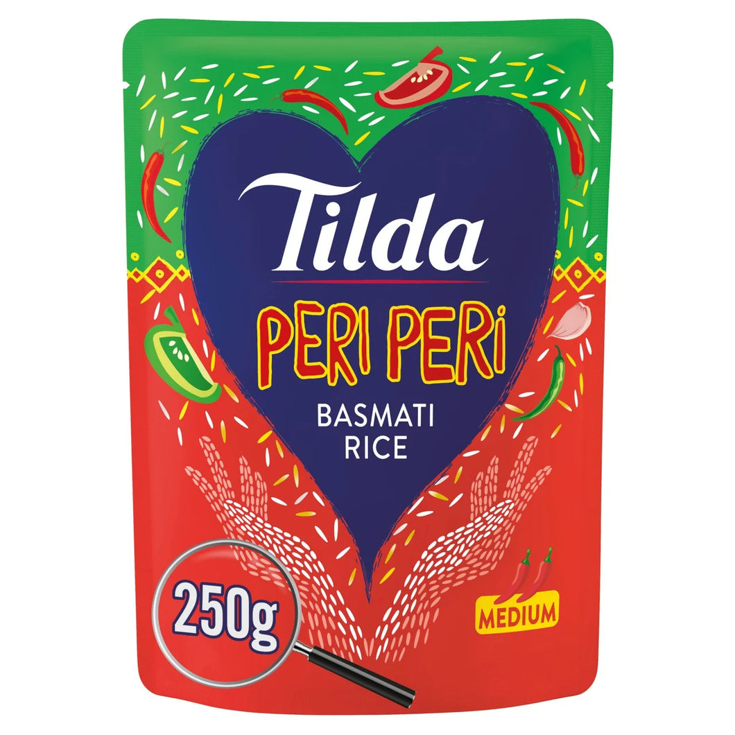 Tilda Microwave Peri Peri Basmati Rice - 250g