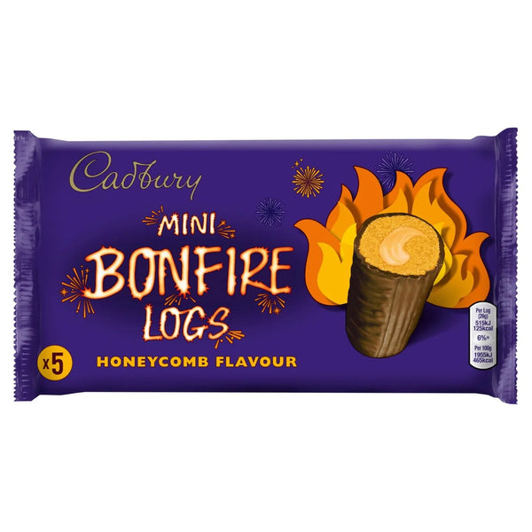 Cadbury Halloween Mini Bonfire Logs Honeycomb Flavour Cakes 5 x 26g