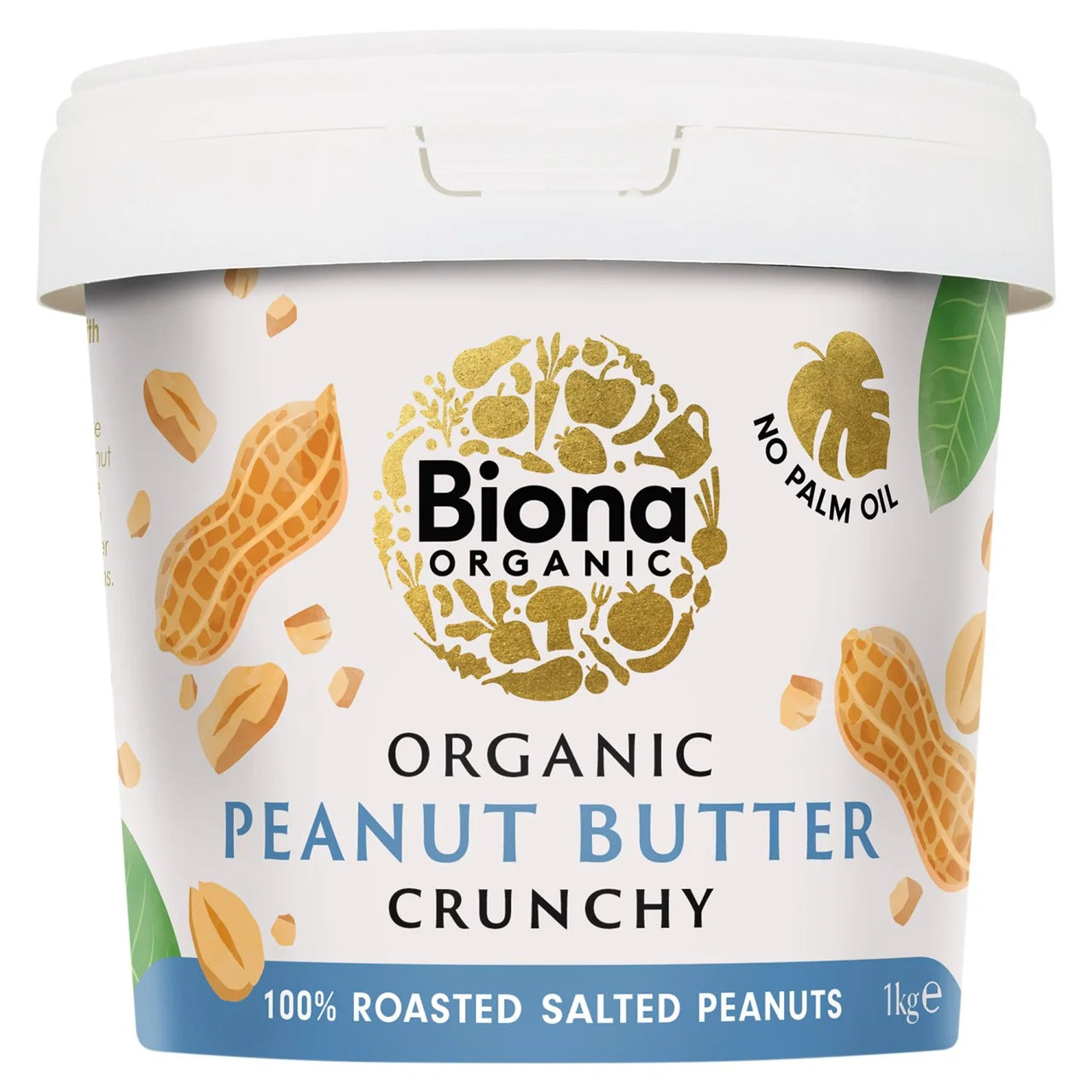 Biona Organic Peanut Butter Crunchy - 1kg