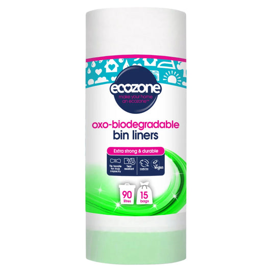 Ecozone Oxo-Biodegradable Bin Liners 90L 15 per pack