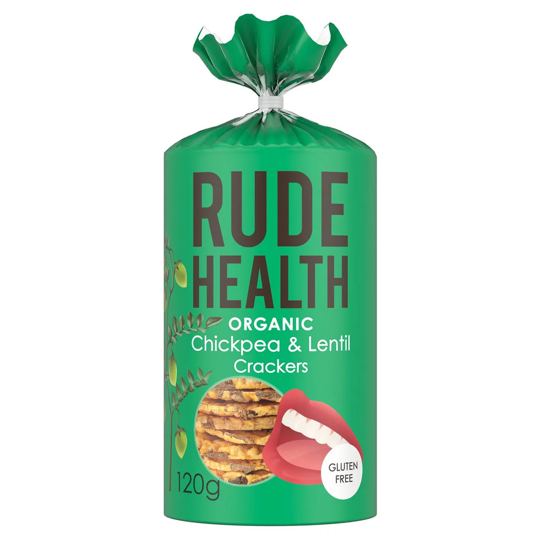Rude Health Chickpea & Lentil Cracker, 120g