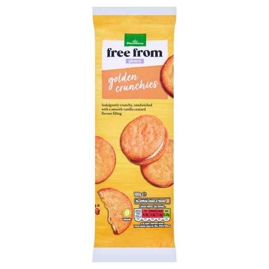 Morrisons Free From Golden Cream Crunchies 180g