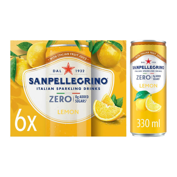 San Pellegrino Zero Lemon, 6x330ml