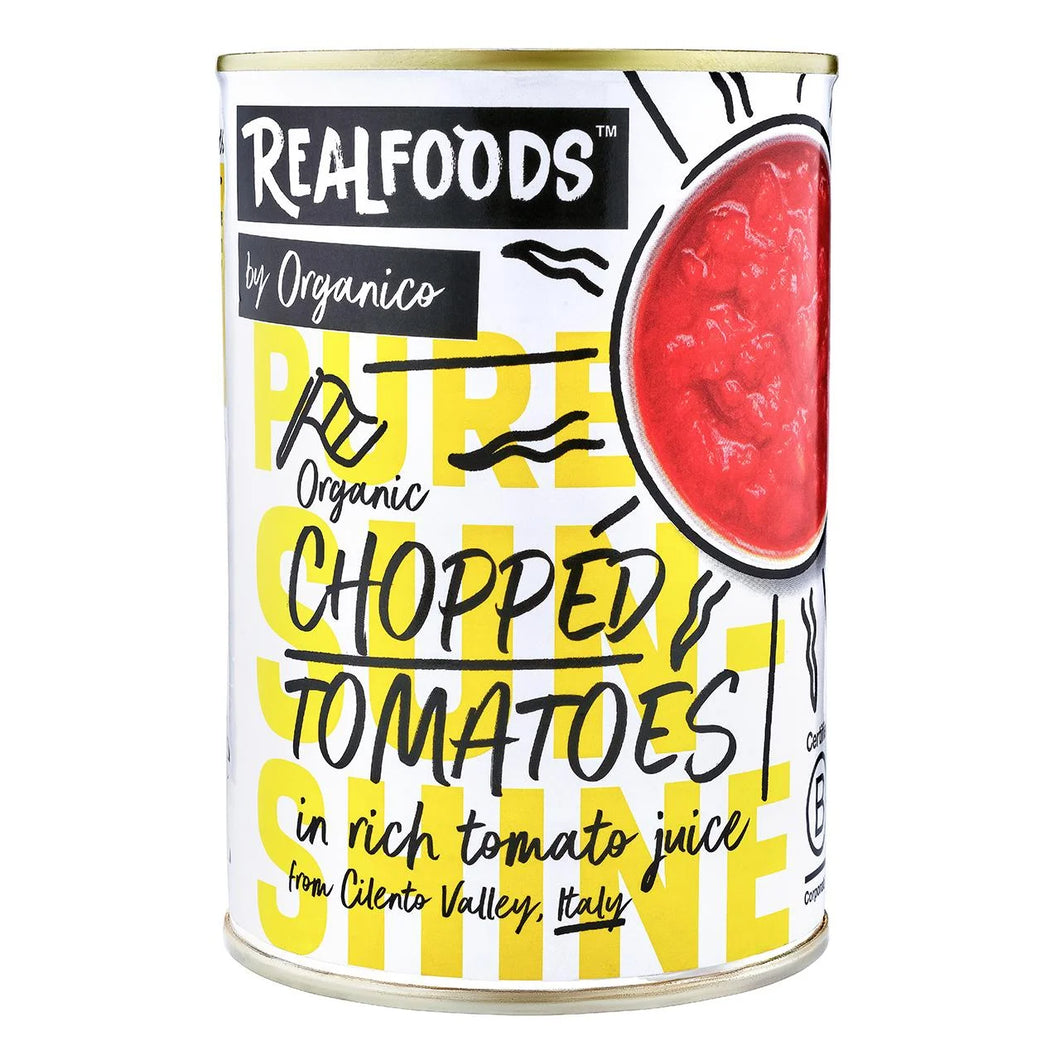 Realfoods Organic Chopped Tomatoes, 400g