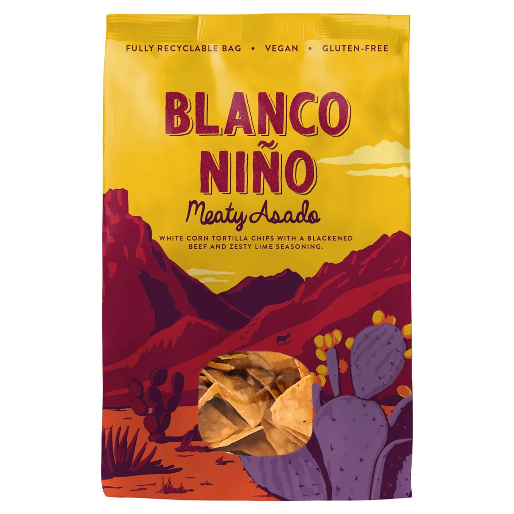 Blanco Nino Meaty Asado White Corn Tortilla Chips 170g