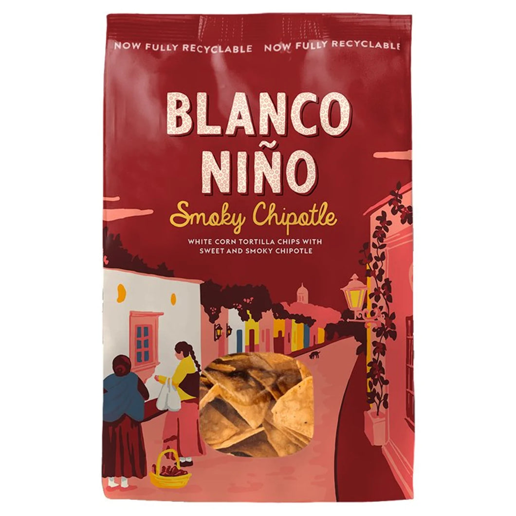 Blanco Nino Smoky Chipotle White Corn Tortilla Chips 170g