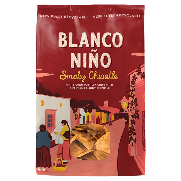 Blanco Nino Smoky Chipotle White Corn Tortilla Chips 170g