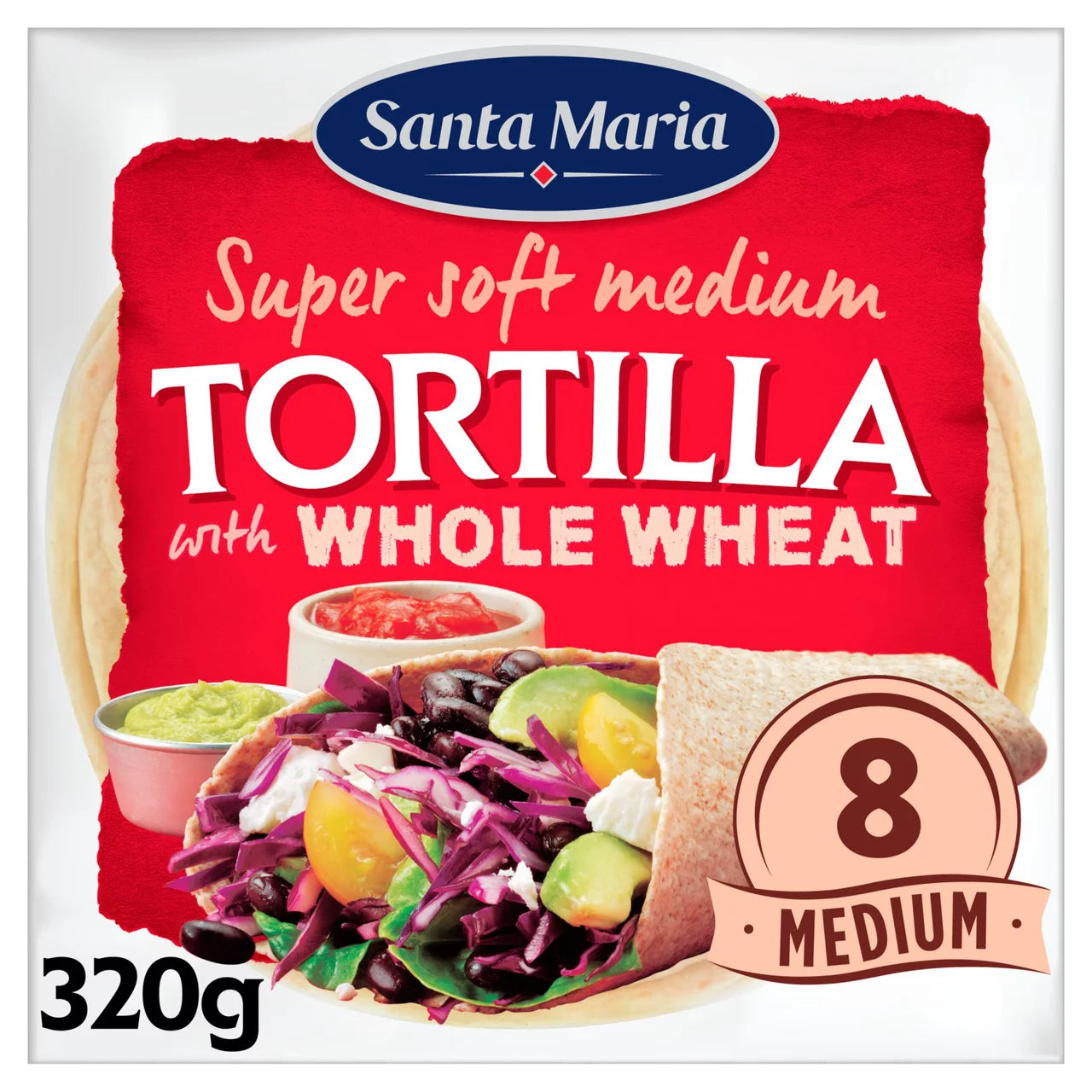 Santa Maria Mexican Wholemeal Tortillas (8)