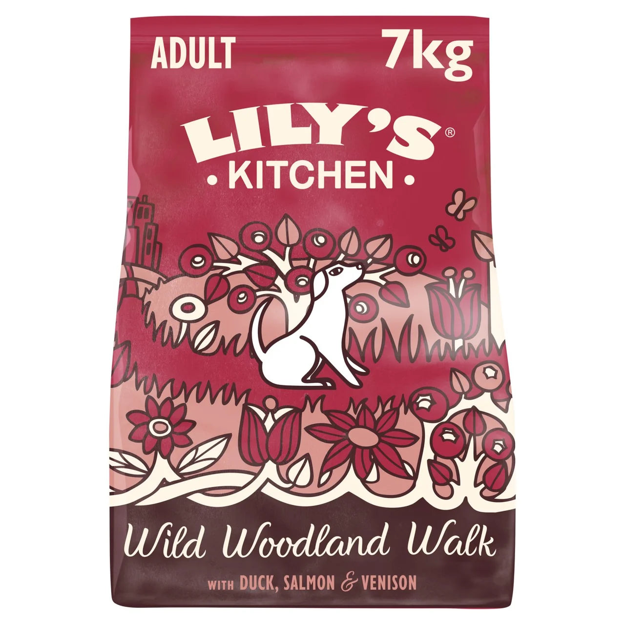 Lily's Kitchen Dog Duck, Salmon & Venison Wild Woodland Walk Adult Dry Food - 7kg