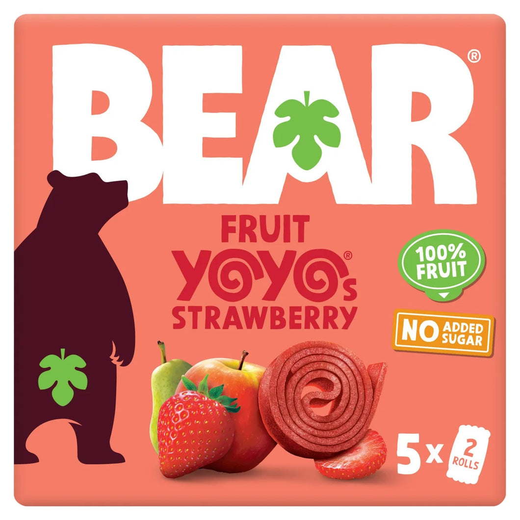Bear Fruit Yoyos Strawberry Multipack 5 x 20g