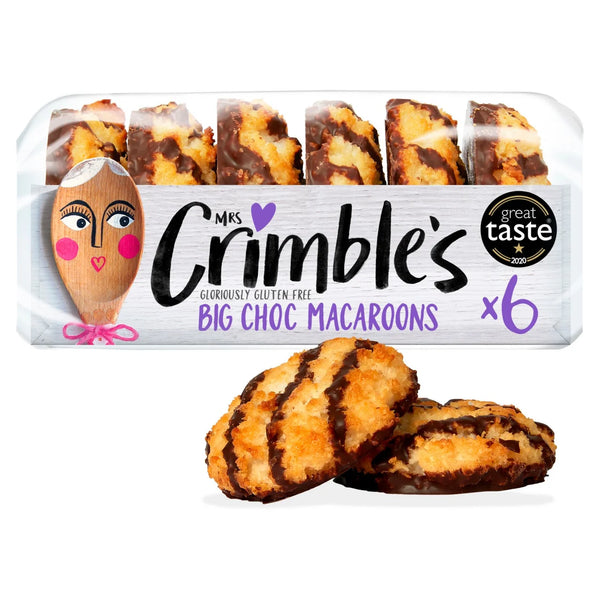 Mrs Crimble's Gluten Free Big Chocolate Macaroons, 6 Per Pack