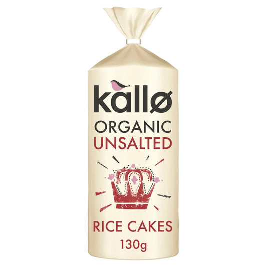 Kallo Organic Unsalted Rice Cakes 130g