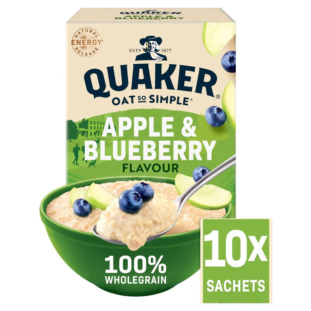 Quaker Oat So Simple Apple & Blueberry Porridge 10 Sachets