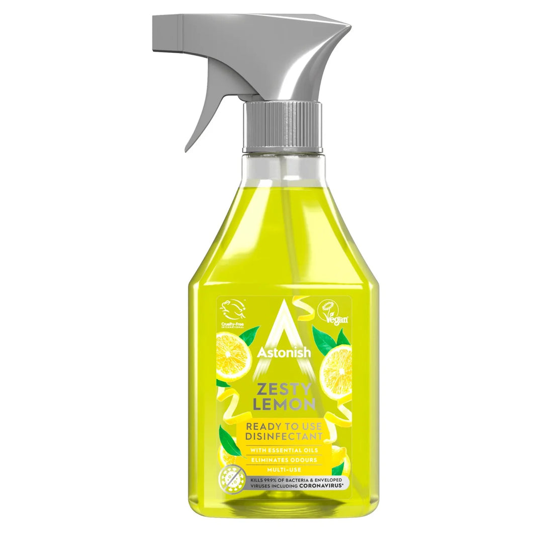 Astonish Ready to Use Disinfectant - Zesty Lemon 550ml