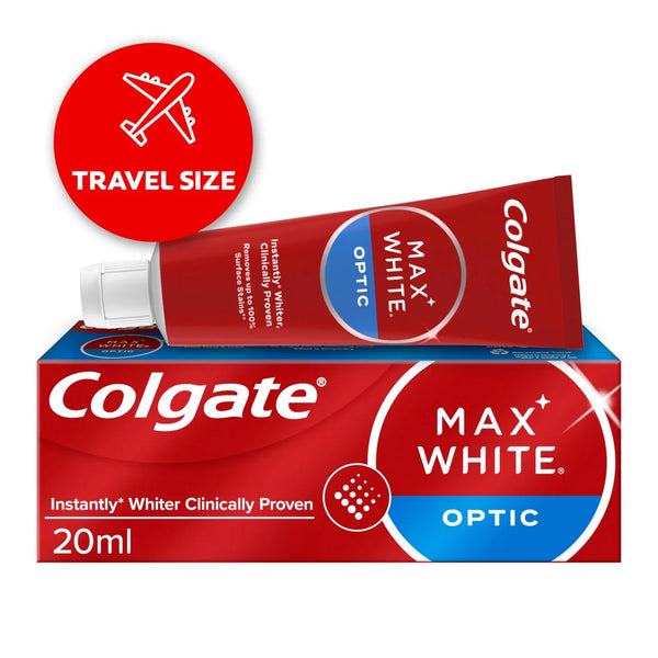 Colgate Max White Optic Travel Size Toothpaste 20ml