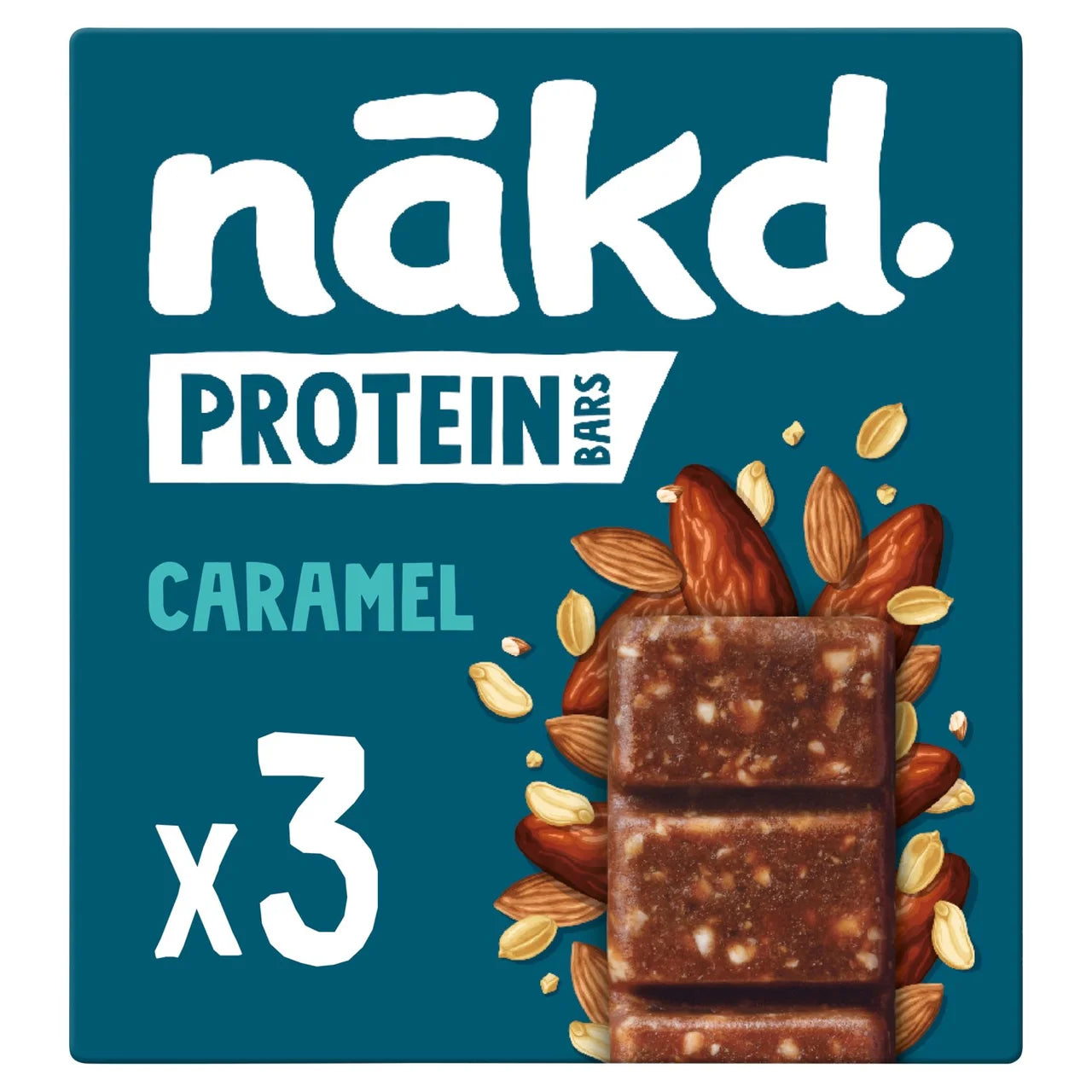 nakd. Protein Caramel Bars - 3x45g