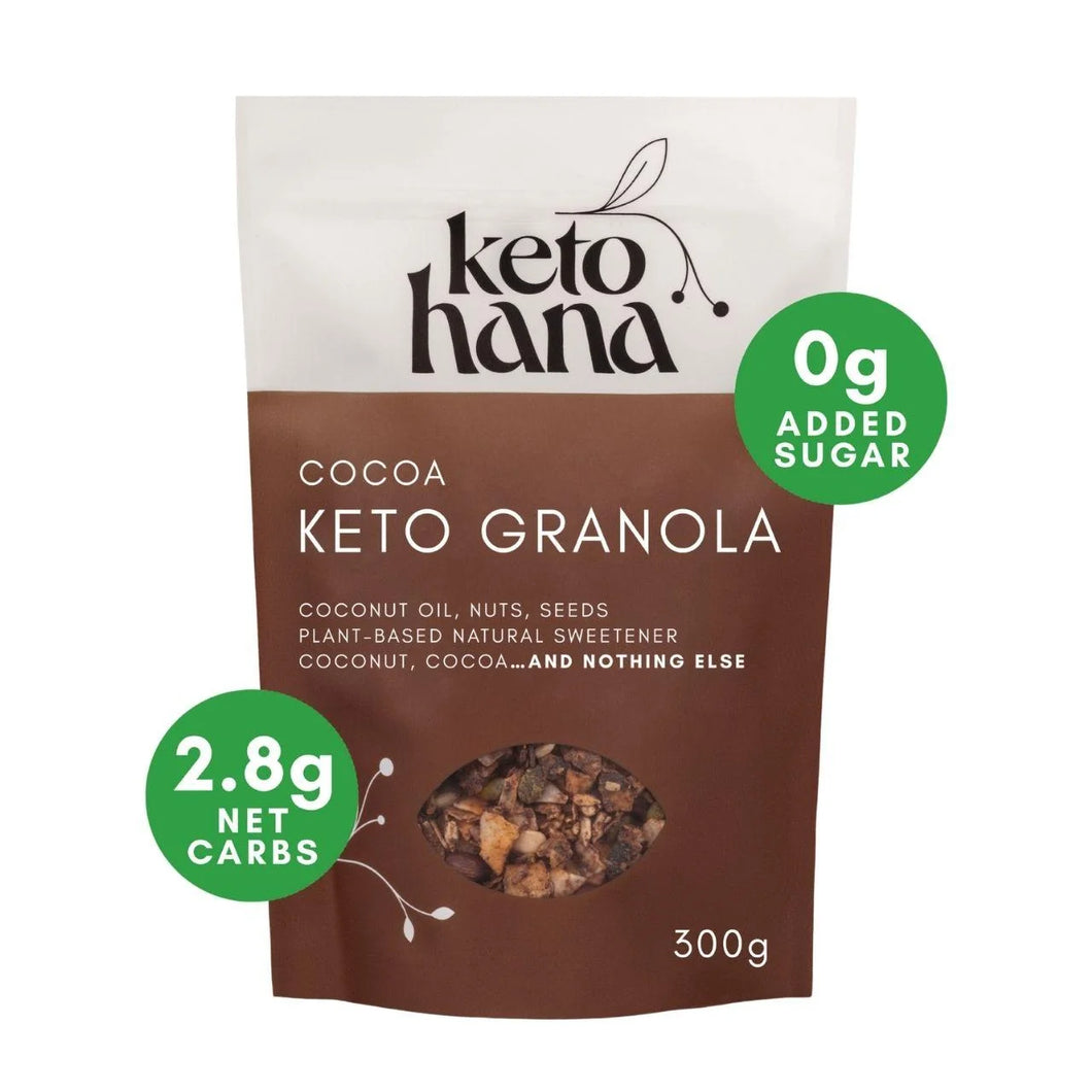 Keto Hana Cocoa Low Sugar Granola 300g