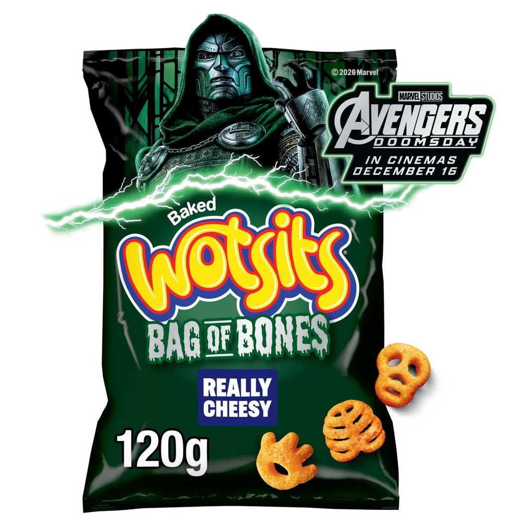 Wotsits Bag of Bones Really Cheesy Sharing Snacks 120g