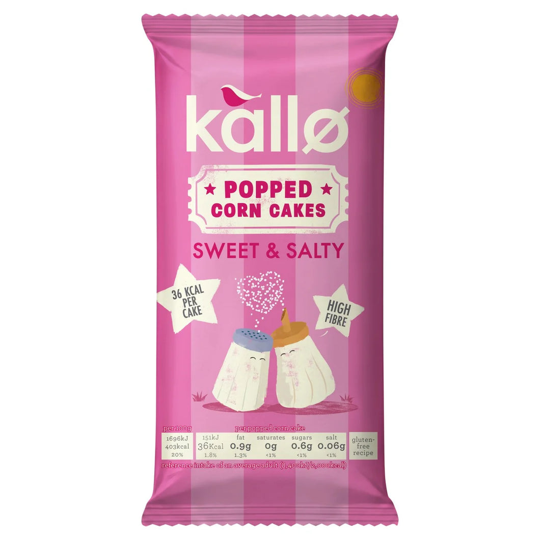 Kallo Sweet & Salty Popped Corn Cakes - 125g