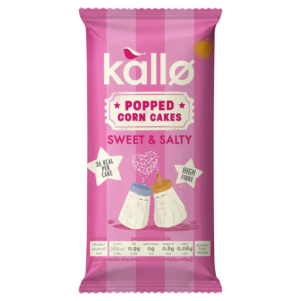 Kallo Sweet & Salty Popped Corn Cakes - 125g